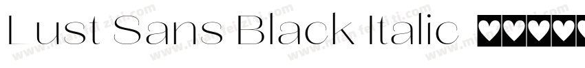 Lust Sans Black Italic字体转换
